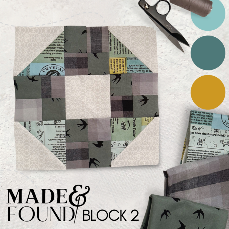 Made and Found Quiltalong: Block 2