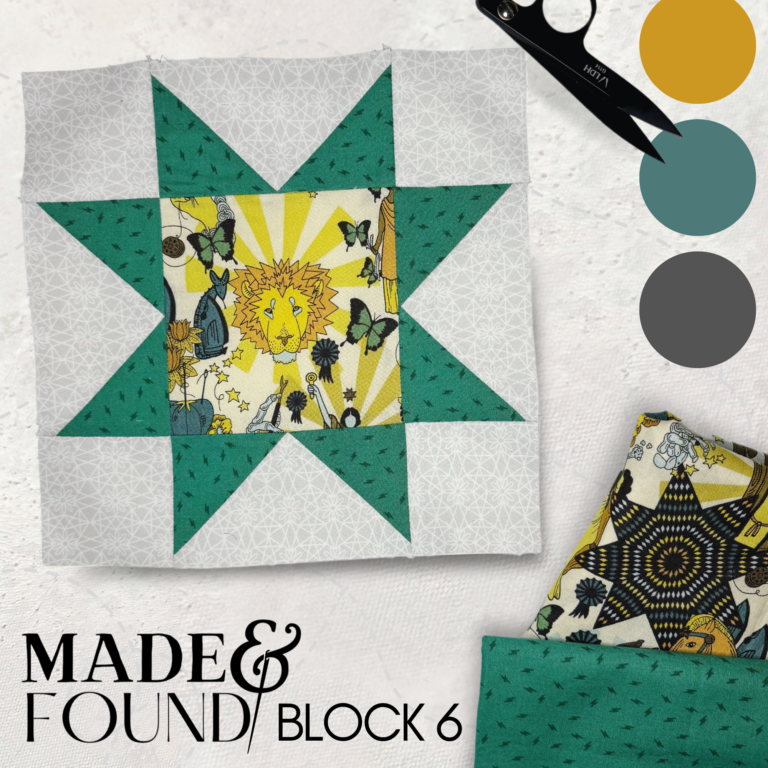 Made and Found Quiltalong: Block 6